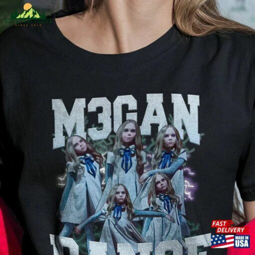 Vintage M3gan T-Shirt You Should Probably Run Horror Movie Hoodie Classic