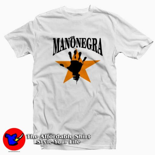 Vintage Mano Negra Logo ‎Worldwide Tours T-Shirt On Sale