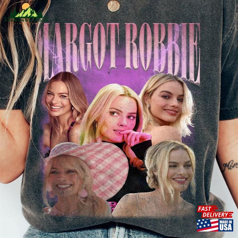 Vintage Margot Robbie 90S Shirt Barbie 2023 Movie Comfort Colors Unisex Hoodie