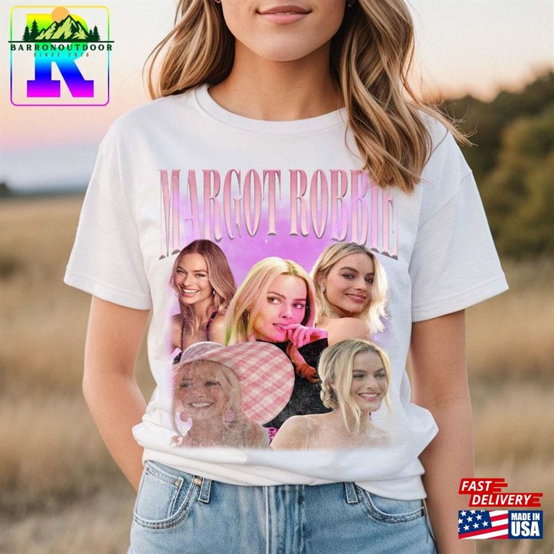 Vintage Margot Robbie 90S Shirt Barbie 2023 Movie Comfort Colors Unisex Hoodie