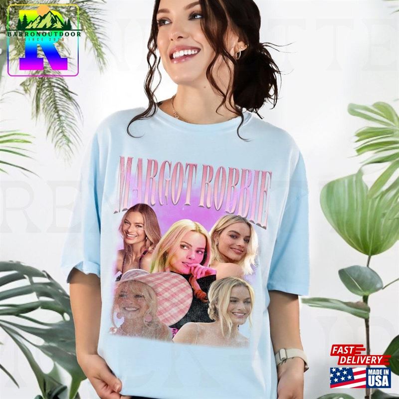 Vintage Margot Robbie 90S Shirt Barbie 2023 Movie Comfort Colors Unisex Hoodie