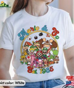 Vintage Mario Co Est 1985 Shirt Super Nintendo T Shirt Hoodie Classic 4