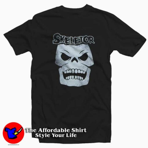 Vintage Mattel Cartoon TV Show Skeletor T-shirt Cheap