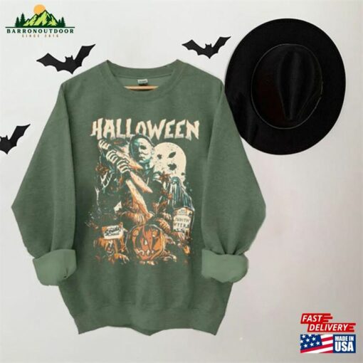 Vintage Michael Myers Halloween Crewneck Sweatshirt T-Shirt Horror Movies Tee