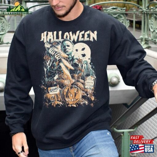 Vintage Michael Myers Halloween Crewneck Sweatshirt T-Shirt Horror Movies Tee