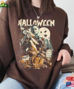 Vintage Michael Myers Halloween Crewneck Sweatshirt T-Shirt Horror Movies Tee 3 Vintage Michael Myers Halloween Crewneck Sweatshirt T Shirt Horror Movies Tee 4