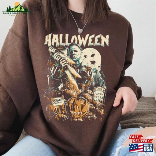 Vintage Michael Myers Halloween Crewneck Sweatshirt T-Shirt Horror Movies Tee