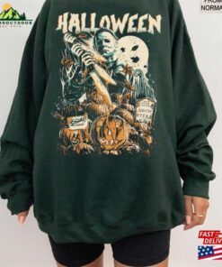 Vintage Michael Myers Halloween Crewneck Sweatshirt T-Shirt Horror Movies Tee Classic Unisex