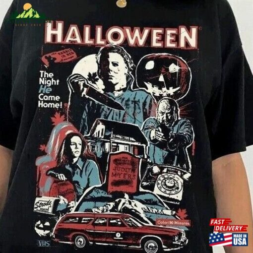 Vintage Michael Myers Halloween Shirt The Night He Came Home T-Shirt Horror Movies Sweatshirt