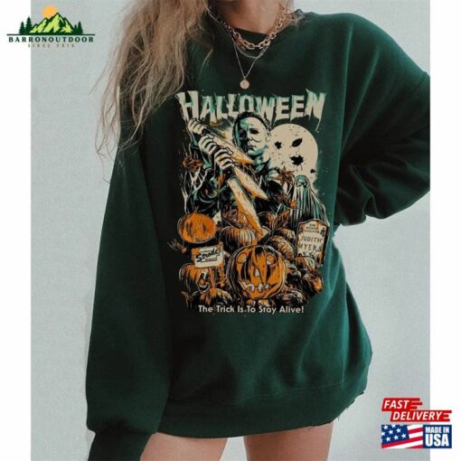 Vintage Michael Myers Horror Movie Halloween Shirt Retro 90S Classic Sweatshirt