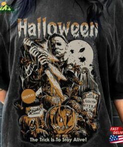 Vintage Micheal Myers Halloween Comfort Color Tee Michael Horror Movie Shirt Hoodie Unisex