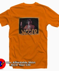 Vintage Mick Jagger Orange Unisex T-shirt On Sale Vintage Mick Jagger Orange Unisex T-shirt On Sale