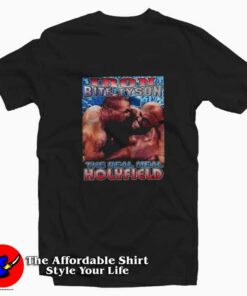 Vintage Mike Tyson Evander Holifield Boxing T-shirt On Sale Vintage Mike Tyson Evander Holifield Boxing T-shirt On Sale