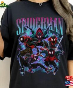 Vintage Miles Morales Shirt Spider Man 2023 Across The Classic Unisex