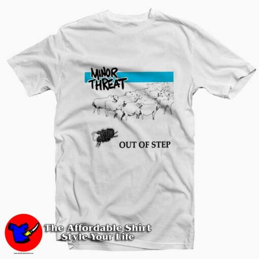 Vintage Minor Threat Out of Step Graphic T-Shirt On Sale