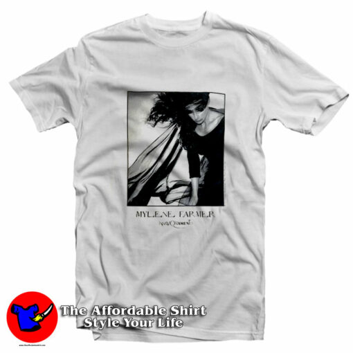 Vintage Mylene Farmer Like Celine Dion T-Shirt On Sale