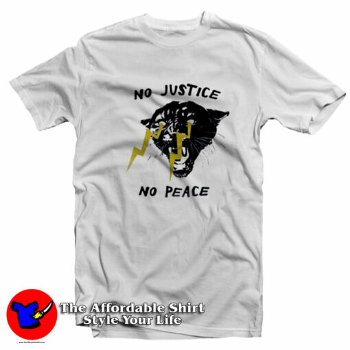 Vintage No Justice No Peace Graphic Unisex T-Shirt On Sale