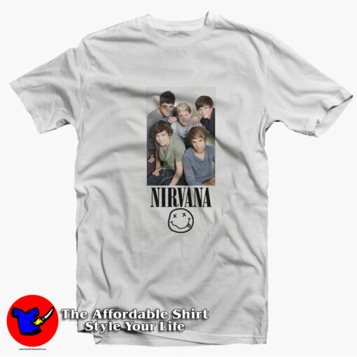 Vintage One Direction Nirvana Parody Unisex T-shirt On Sale