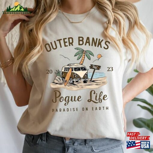 Vintage Outer Banks Pogue Life 2023 Shirt Paradise On Earth Obx3 Sweatshirt Classic