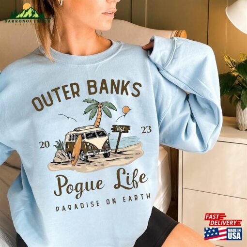 Vintage Outer Banks Pogue Life 2023 Shirt Paradise On Earth Obx3 Sweatshirt Classic