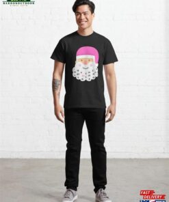 Vintage Pink Santa Claus Retro Unisex Hoodie