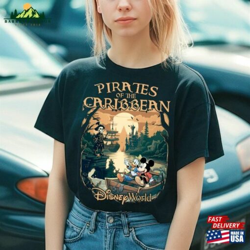 Vintage Pirates Of The Caribbean Disneyworld Shirts Magic Kingdom Disney Family Shirt 2023 For T-Shirt Unisex