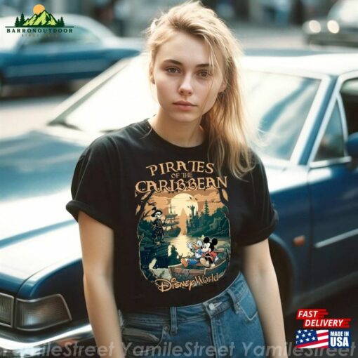 Vintage Pirates Of The Caribbean Disneyworld Shirts Magic Kingdom Disney Family Shirt 2023 For T-Shirt Unisex