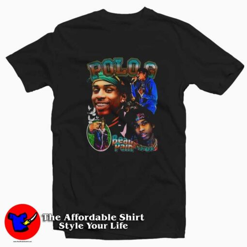 Vintage Polo G Beautiful Pain Rap Unisex T-shirt On Sale