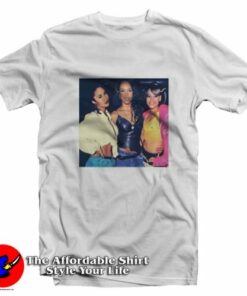 Vintage Portrait Aaliyah Selena Left Eye Graphic T-Shirt On Sale