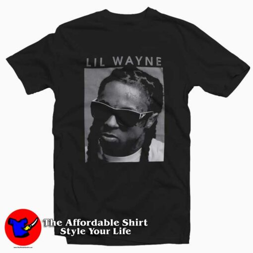 Vintage Pose Lil Wayne Photo Unisex T-shirt On Sale