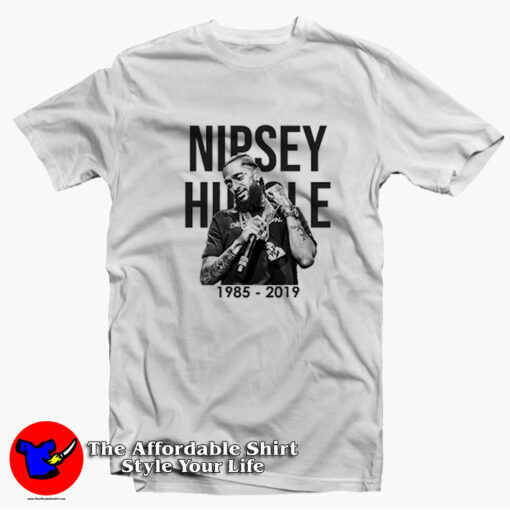 Vintage Rapper Nipsey Hussle 1985-2019 Unisex T-shirt On Sale