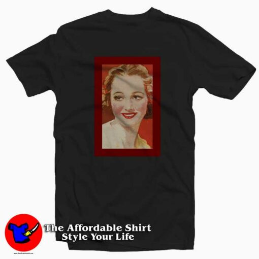 Vintage Red Olivia de Havilland Unisex T-shirt On Sale