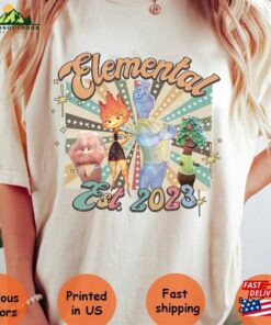 Vintage Retro Disney Elemental Shirt Pixar Movie T-Shirt Classic Vintage Retro Disney Elemental Shirt Pixar Movie T-Shirt Classic