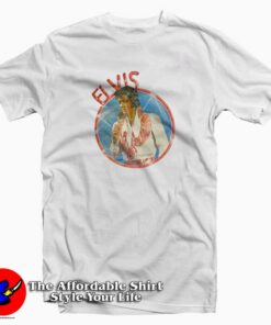 Vintage Retro Elvis Presley Ringer Unisex T shirt On Sale 1