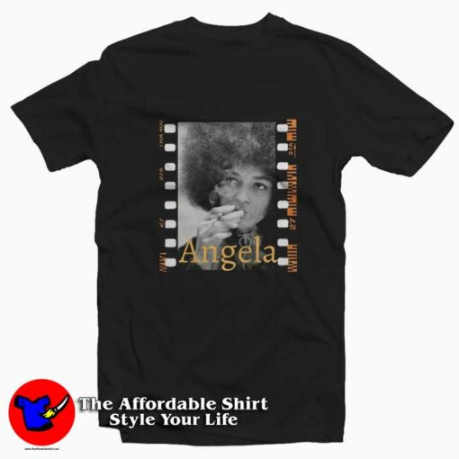 Vintage Retro Film Angela Davis Unisex T-shirt On Sale