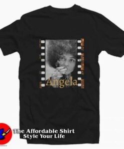 Vintage Retro Film Angela Davis Unisex T-shirt On Sale