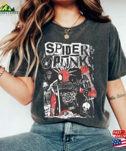 Vintage Retro Spider Punk Shirt Man 2023 Across The T-Shirt Classic