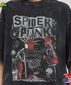 Vintage Retro Spider Punk Shirt Man Across The Hoodie T-Shirt
