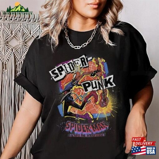 Vintage Retro Spider Punk Shirt Multiverse T-Shirt Hoodie