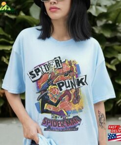 Vintage Retro Spider Punk Shirt Multiverse T Shirt Hoodie 3
