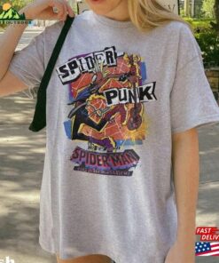 Vintage Retro Spider Punk Shirt Multiverse T Shirt Hoodie 4