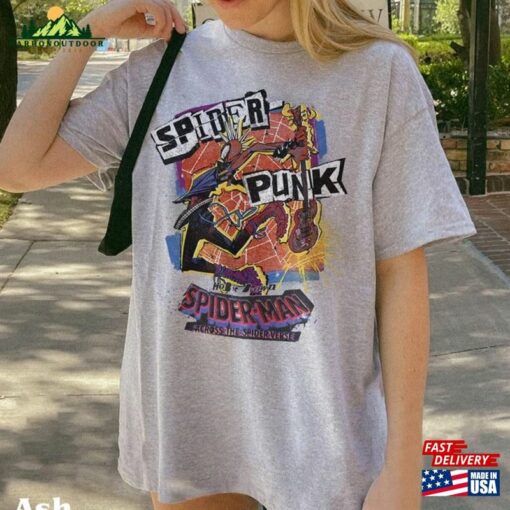 Vintage Retro Spider Punk Shirt Multiverse T-Shirt Hoodie