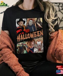 Vintage Retro Universal Studios Halloween Horror Nights Shirt Characters Group Scary Movie Costume T-Shirt Unisex 3 Vintage Retro Universal Studios Halloween Horror Nights Shirt Characters Group Scary Movie Costume T Shirt Unisex 4