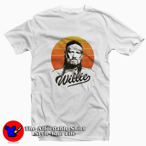 Vintage Retro Willie Nelson Sunset Unisex T-shirt On Sale Vintage Retro Willie Nelson Sunset Unisex T-shirt On Sale