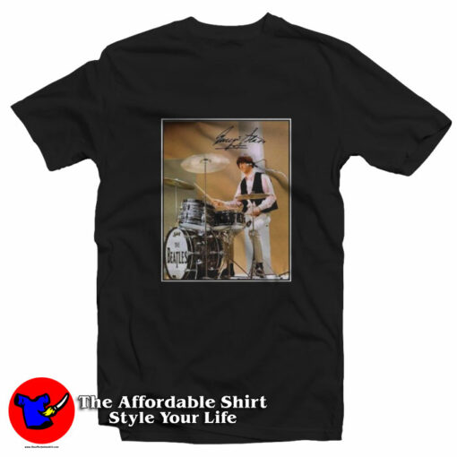 Vintage Ringo Starr On The Drums Unisex T-Shirt On Sale