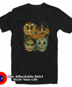 Vintage Rob Zombie Horror Masks Unisex T-Shirt On Sale Vintage Rob Zombie Horror Masks Unisex T-Shirt On Sale