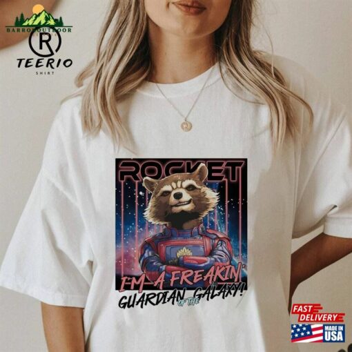 Vintage Rocket Racoon T-Shirt Guardians Of The Galaxy Shirt Marvel Hoodie