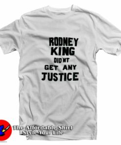 Vintage Rodney King No Justice LA Riots T-Shirt On Sale