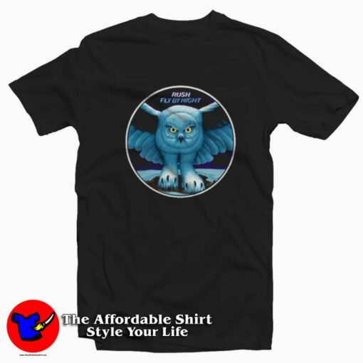 Vintage Rush Fly By Night Album Cover Unisex T-shirt On Sale