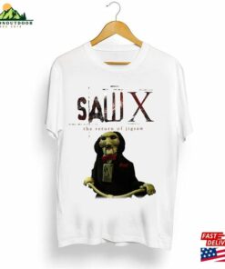 Vintage Saw X Movie 2023 T-Shirt Jigsaw Shirt Horror Poster Head Trap Hoodie Sweatshirt